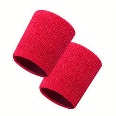 2pcs Sports Wrist Bands Sweat Absorbing Wrist Protectors