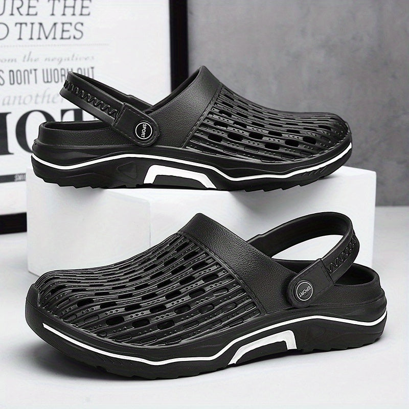 Men's Lightweight Comfy Clogs Hollow Out Non Slip Garden Shoes