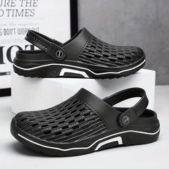 Men's Lightweight Comfy Clogs Hollow Out Non Slip Garden Shoes