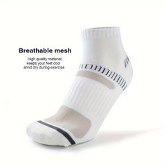 6 Pairs Men's Ankle Running Athletic Socks Breathable