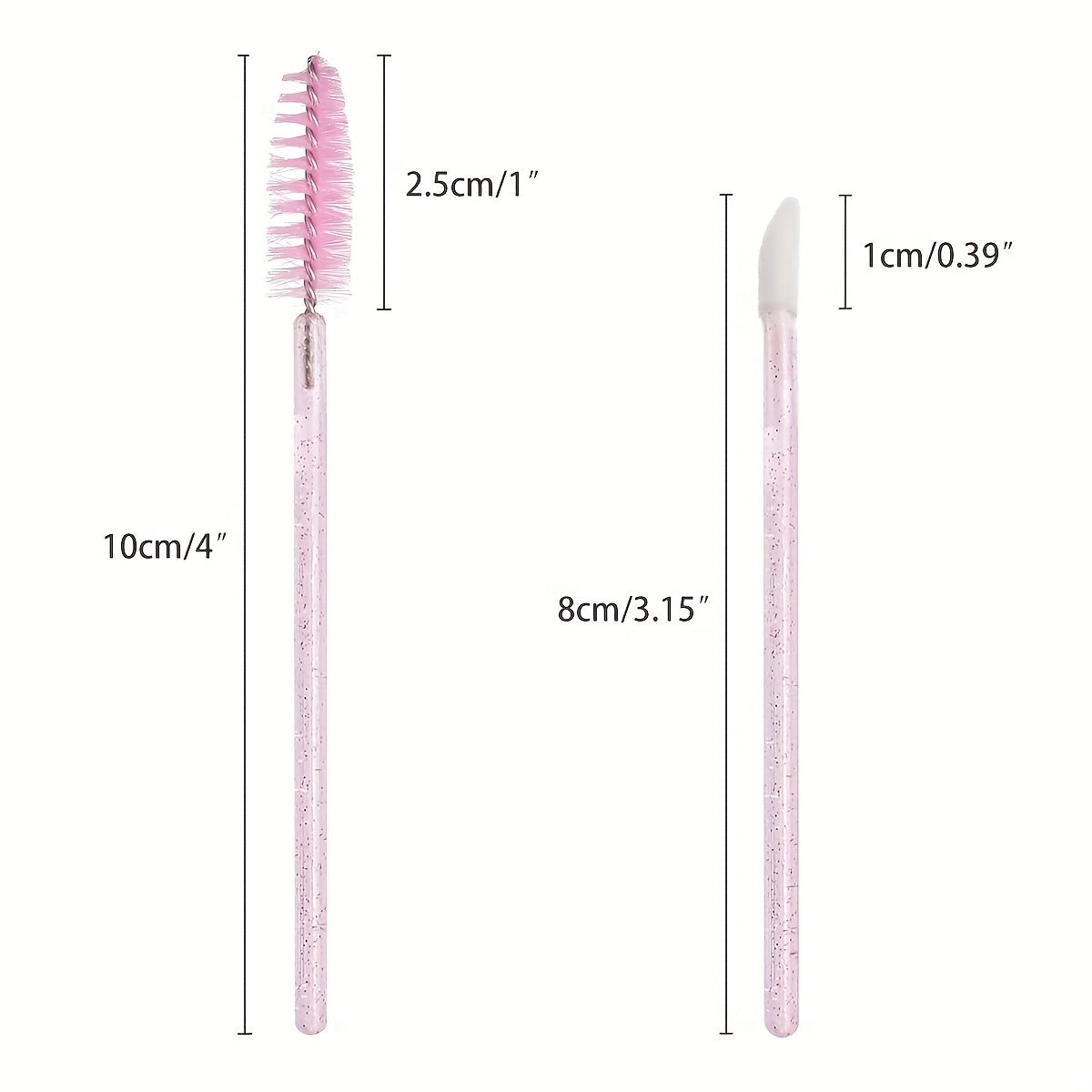 Crystal Lip Brush Eyelash Makeup Brushes Set