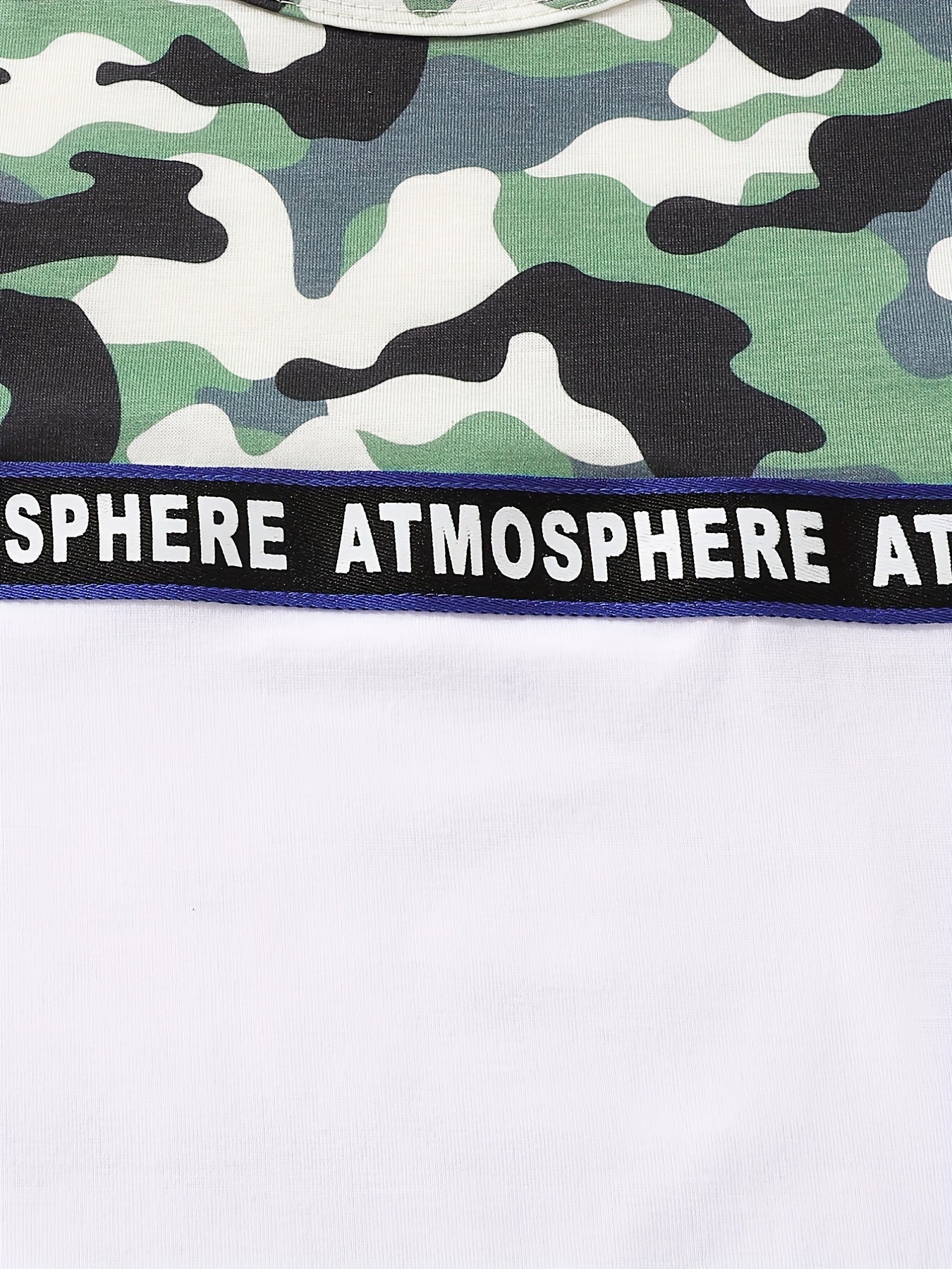 Boys Camo Casual Outfit Round Neck T shirt & Shorts Set