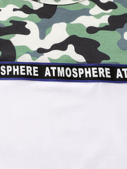 Boys Camo Casual Outfit Round Neck T shirt & Shorts Set