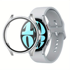 Galaxy Watch 6 40mm 44mm Rhinestone Case Bling Bumper Screen Protector Cover