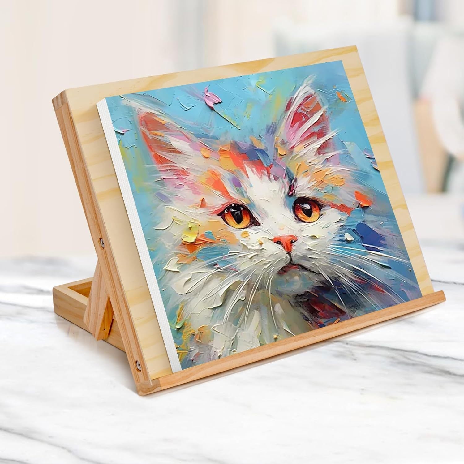 Adjustable Wooden Easel Desktop Angle Stand