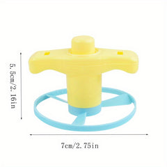 10pcs Colorful Saucer Toys for Kids with Sprinkler and Spinners
