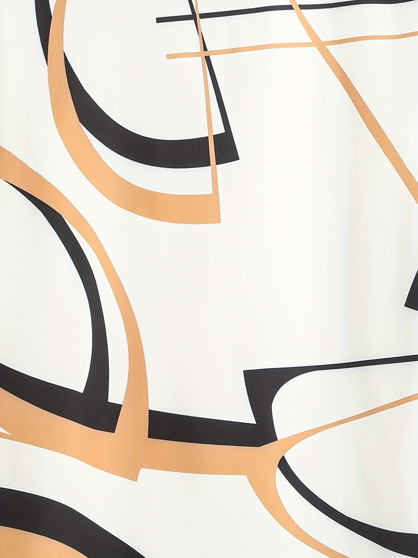 Geometric Print Men's Casual Button Up Shirt