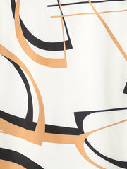 Geometric Print Men's Casual Button Up Shirt