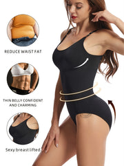Solid Shaping Bodysuit Tummy Control Slimming Slip Body Shaper