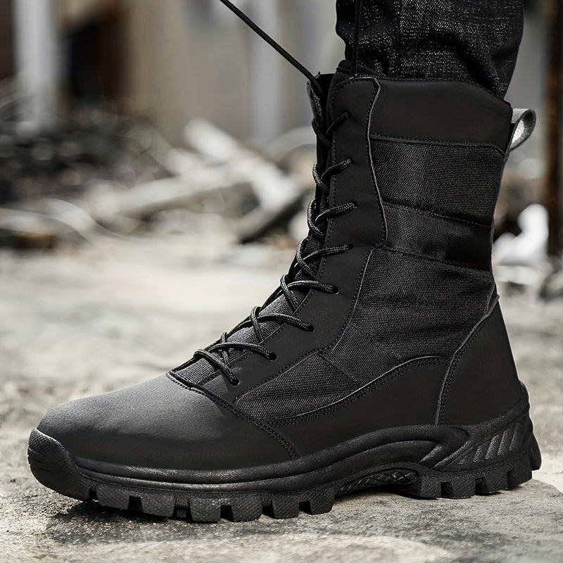 Boy's High Top Hiking Boots Non Slip Lace Up Durable Thermal Shoes Winter