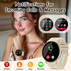 Full Screen Touch Smartwatch with Wireless Calling - 100 Sports Modes