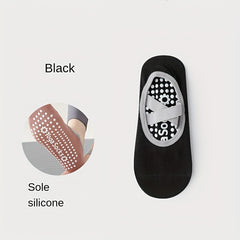 Women's Non Slip Yoga Socks with Cross Strap and Grips