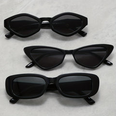 3pairs Cat Eye Personalized Sunglasses Geometric Lens Eyewear