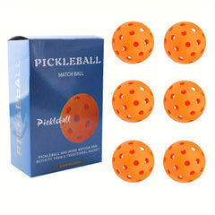 6PCS High Bounce Pickleballs - Durable for Tournaments and Outdoors