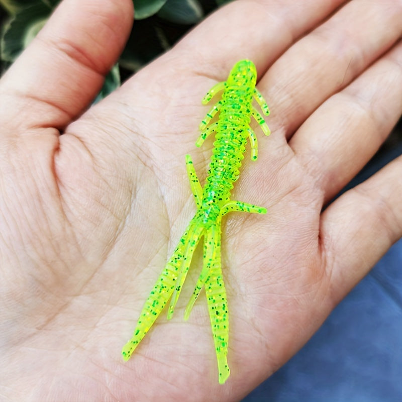 10pcs Soft Bait Artificial Worm Lure Fishing Tackle
