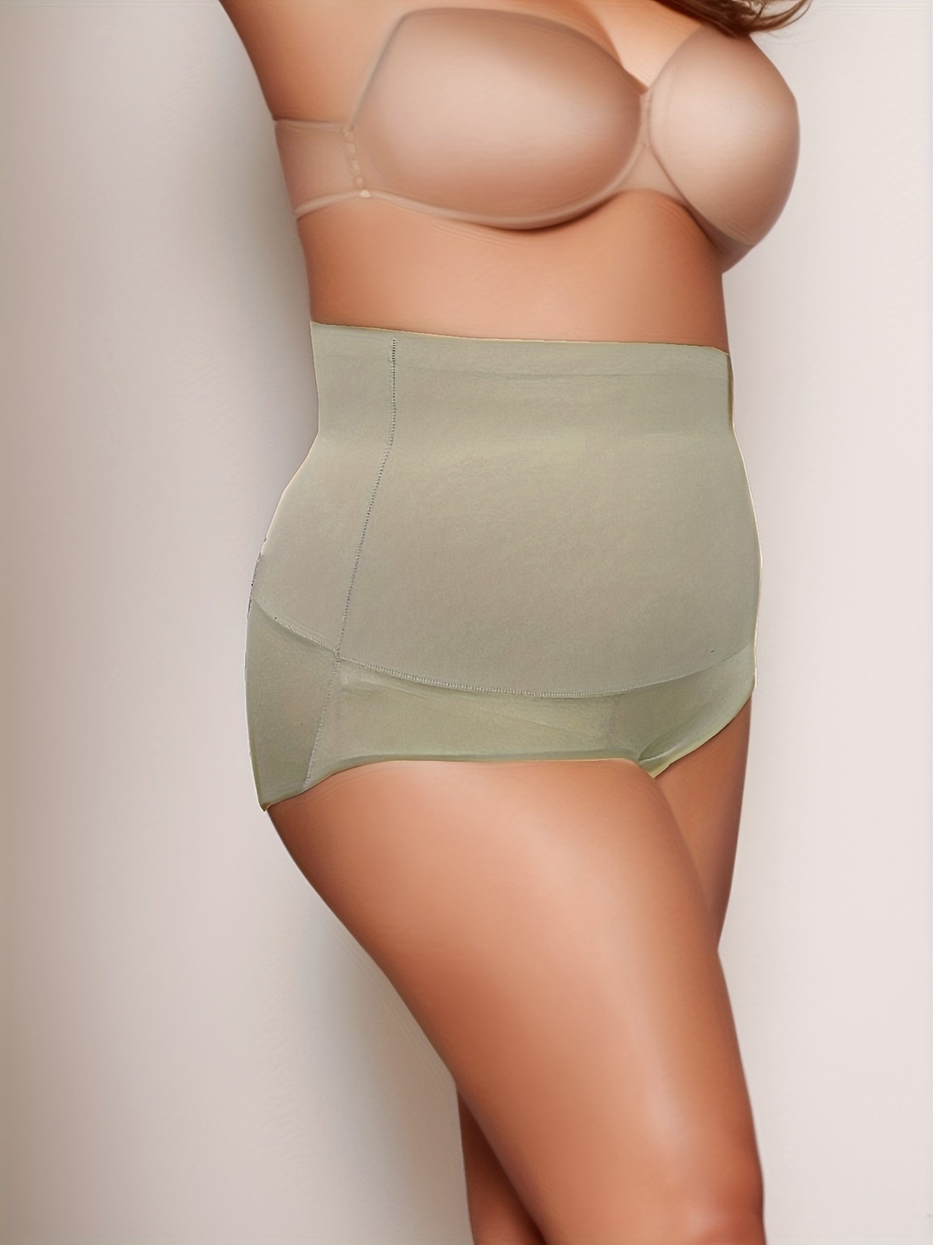 Solid Tummy Control High Rise Shapewear Panty