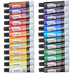 Watercolor Paint 24pcs Set Vibrant Colors 12ml Tubes Rich Pigments Non Toxic