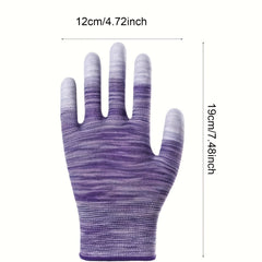 Pair of Gardening Gloves, Coated Finger Gloves, Protective Work Gloves