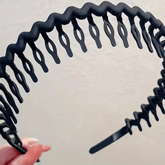 Teeth Headbands Wavy Headbands with Combs Thin Hair Bands