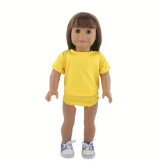 Doll T-Shirt Panties 2 Piece Set 18 Inch Doll Dress Up Costume