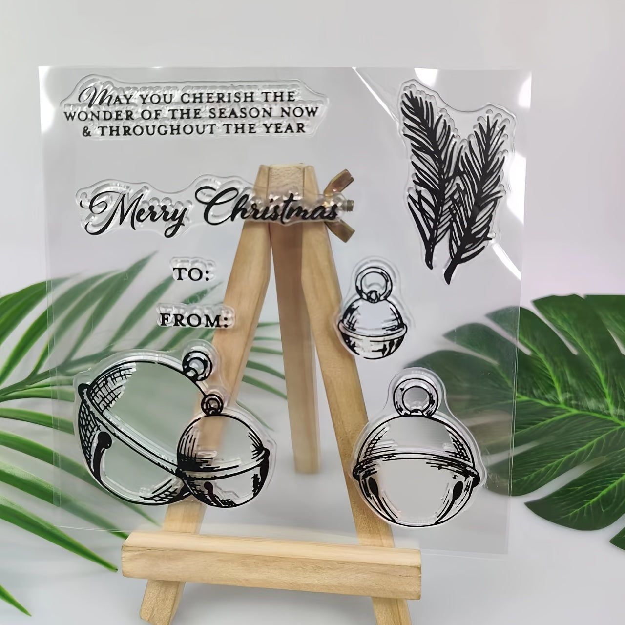 Christmas Bell Metal Cutting Dies And Stamps Set For Scrapbooking DIY