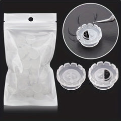100pcs Eyelash Grafting Glue Cup Tattoo Ink Cap Container Holder