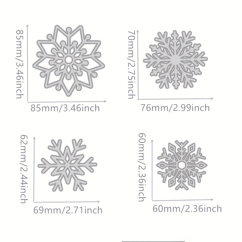 Christmas Snowflakes Metal Die Embossing Stencil Scrapbooking Photo Album Decor