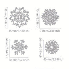 Christmas Snowflakes Metal Die Embossing Stencil Scrapbooking Photo Album Decor