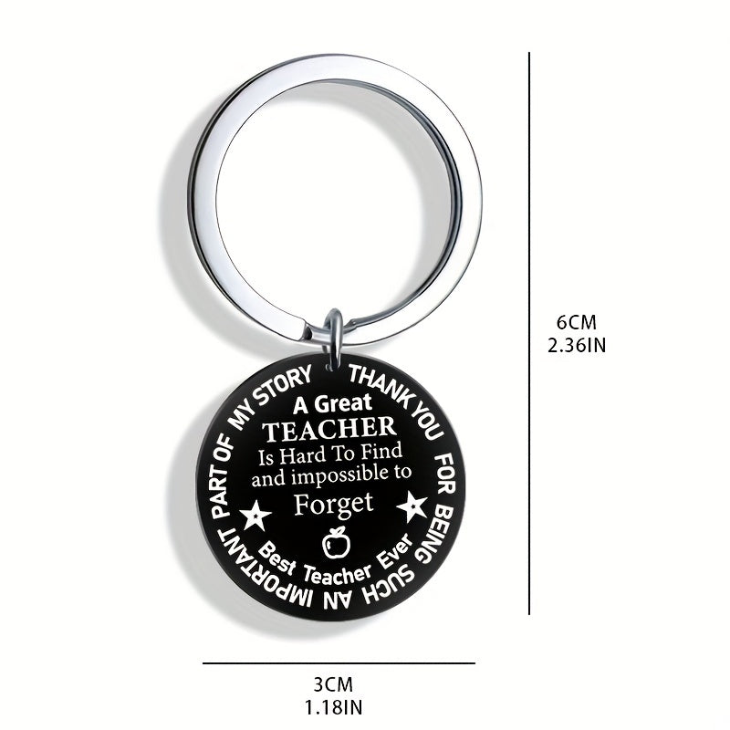 Teacher's Keychain For Men - Great Teacher Acrylic Keychain Gift