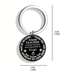 Teacher's Keychain For Men - Great Teacher Acrylic Keychain Gift