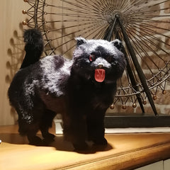 Realistic Demon Cat Halloween Decoration