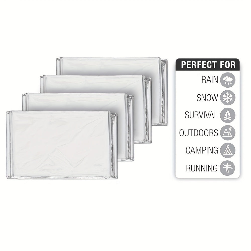 10pcs Emergency Thermal Blankets 132x208 Outdoor Survival Equipment