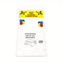 Disposable Plastic Tablecloth for Parties - Convenient and Durable
