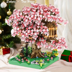 Cherry Tree House Bonsai Construction Set DIY Toys Halloween Christmas