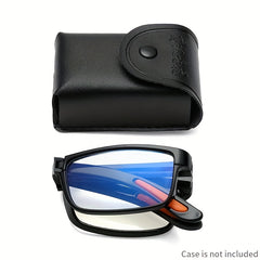Men's Square Frame Reading Glasses Anti Light Casual Eyeglasses