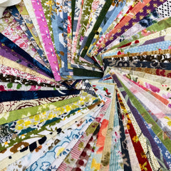 100pcs 3.9in Dark DIY Printed Cotton Fabric Sewing Quilting Material