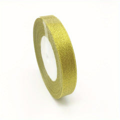 Golden Silvery Satin Ribbon Bow Craft Wedding Christmas Decoration DIY