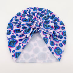 Twill Bubble Bow Baby Hat 0-2 Years
