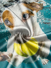 3D Print Dog Under Water Boy's T-shirt