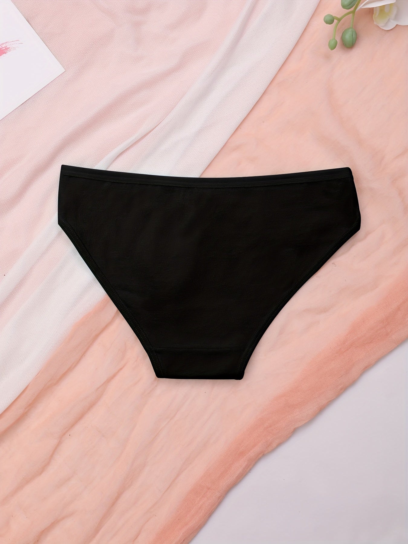 Cartoon Cat Print Briefs Comfy & Breathable Intimates Panties