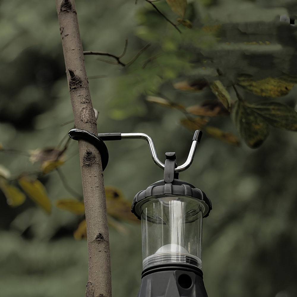 Stainless Steel Camping Light Pole Hook with Non slip Portable Pig Tail Storage
