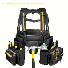 Men's Work Suspenders Tool Belt Suspenders With Large Phone Holder