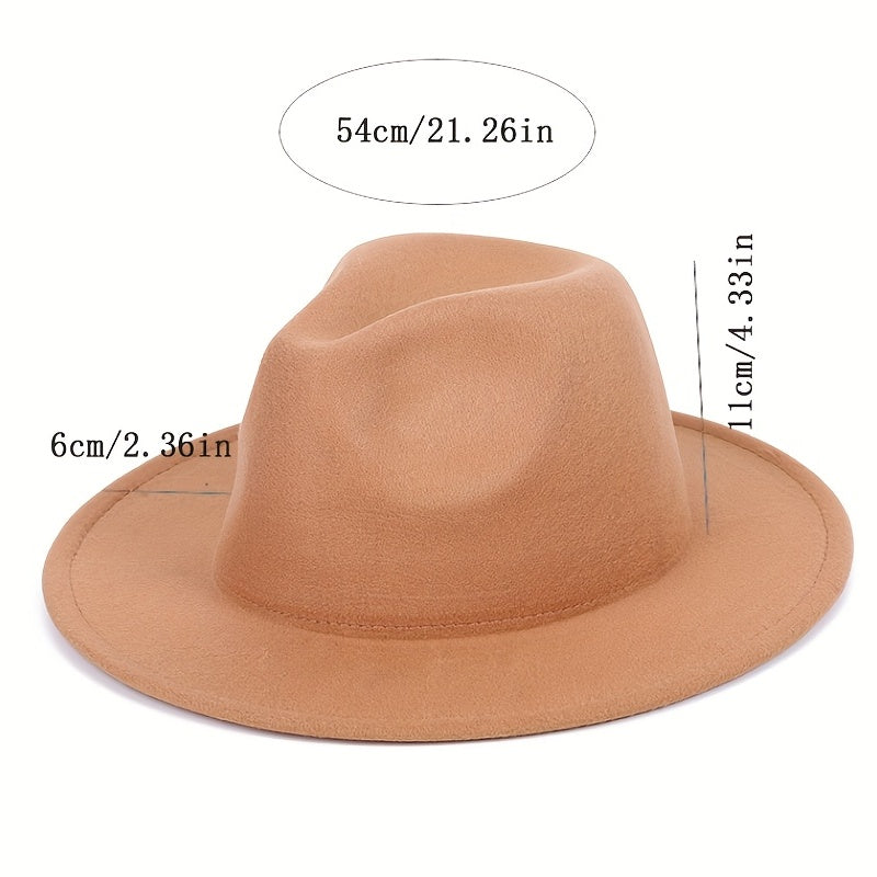 Kids Woolen Retro Jazz Hat for Stage Performance