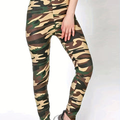 Camouflage Print Yoga Pants Running Leggings Women's Activewear