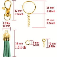 350pcs DIY Keychain Fringe Set for Crafts Christmas Halloween