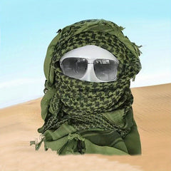 Unisex Windproof Green Tactical Scarf for Military Fan