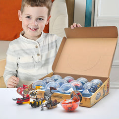 12pcs Pirate Army Building Block Gashapon Toy Children's Gift