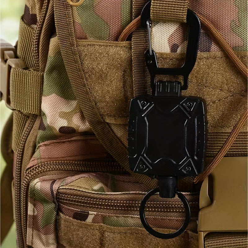 Retractable ID Card Holder Keychain for Outdoor Activities