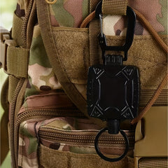 Retractable ID Card Holder Keychain for Outdoor Activities