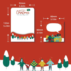 Christmas Cartoon Sticky Notes 50 Sheets Each